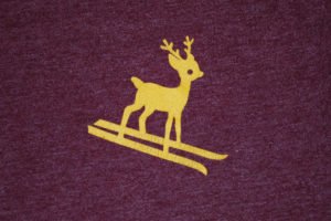 a t-shirt with a tiny deer
