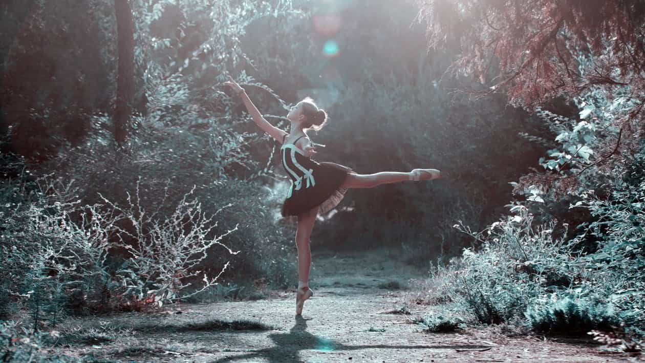 creativity booster, a ballerina in the forest