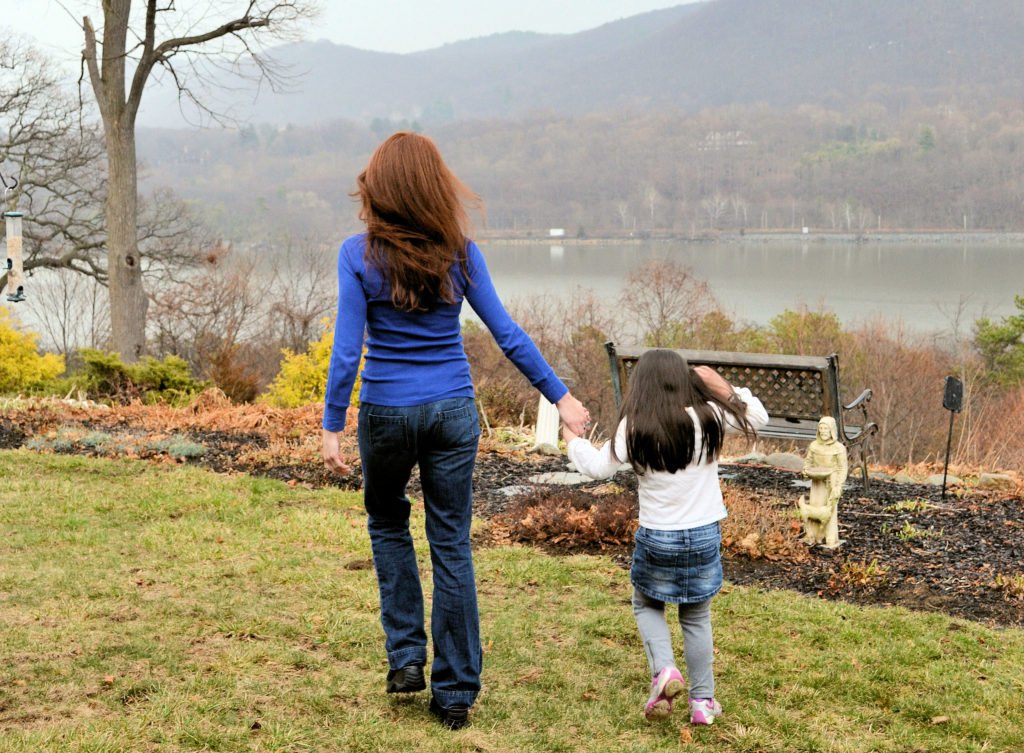 a mom and daughter in the hudson valley, New York...