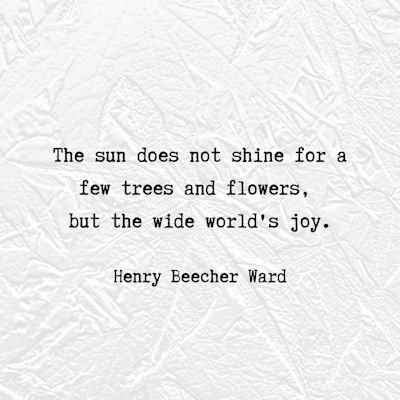 Henry Beecher Ward quote...