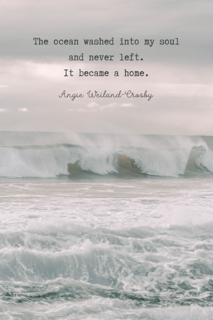 beach quote with nature photography of the ocean | Photo by Carnaby Gilany