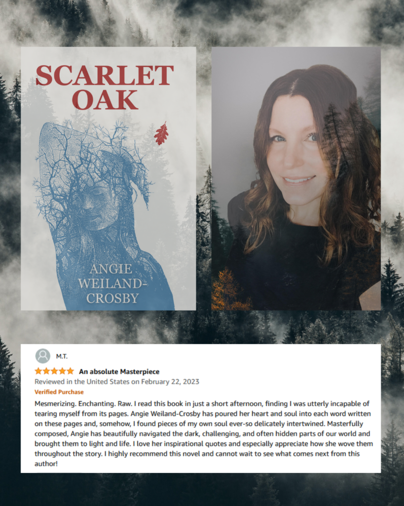 Scarlet Oak, a magical realism novel by Angie Weiland-Crosby