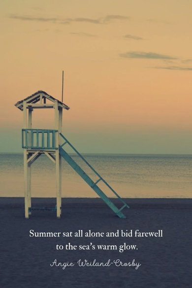 summer sat all alone quote