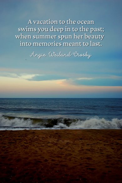 a vacation to the ocean quote