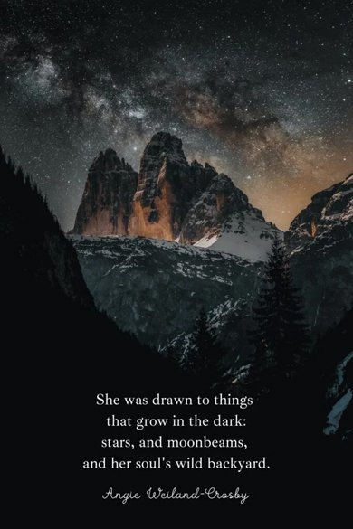 she was drawn to things that grow in the dark quote