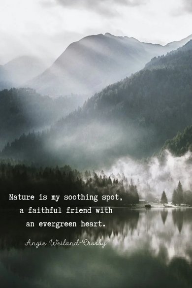 nature is my soothing spot quote