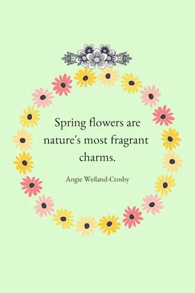 spring flowers quote