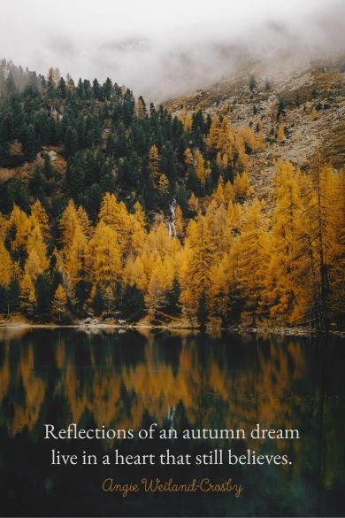 Reflections of an autumn dream quote