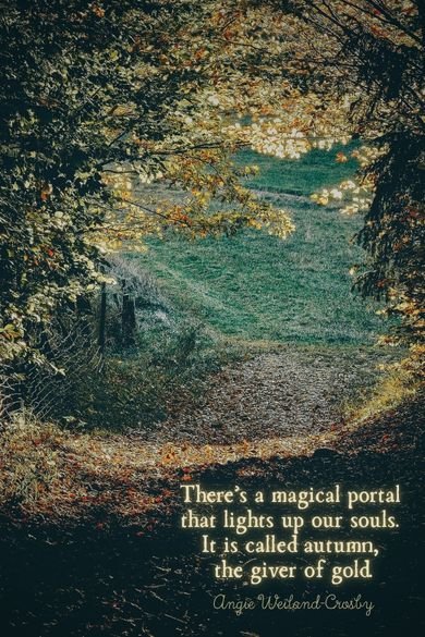 There’s a magical portal autumn quote